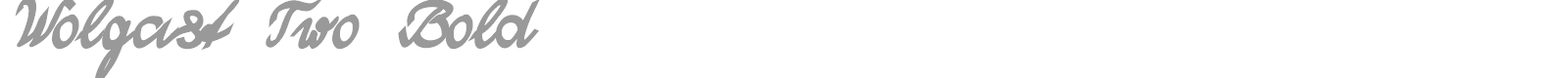 Wolgast Two font preview